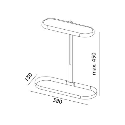 Lampă de birou LED reglabilă pentru cultivarea plantelor VERDI LED/12W/230V 4500K CRI 95 albă