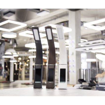 Lampă de masă LED dimabilă cu afișaj LEATHER LED/7W/230V