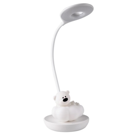 Lampă de masă LED dimabilă pentru copii BEAR LED/2,5W/230V albă