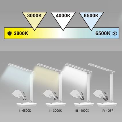 Lampă de masă LED dimabilă VINTO LED/9W/230V neagră