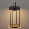 Lampă de masă LED dimmabilă, tactilă, reîncărcabilă, pentru exterior GENTLE LED/1,5W/3,7V 3000 mAh IP44 neagră