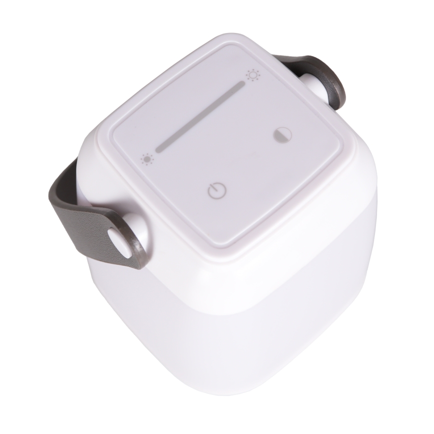 Lampă de masă LED IBIZA cu control tactil și reglare a luminozității, 1,8W/5V, 4000 mAh, IP44, albă