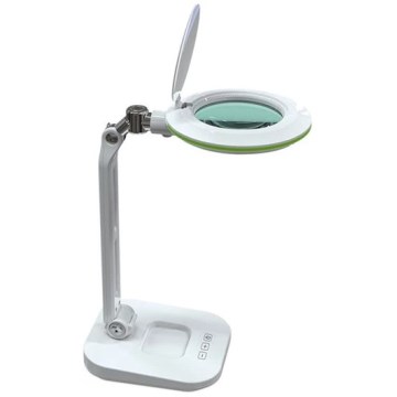 Lampă de masă LED reglabilă cu lupă LED/7W/230V 6500K albă