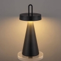 Lampă de masă LED reglabilă, pentru exterior, reîncărcabilă, cu control tactil HALO LED/1,5W/3,7V 3000 mAh IP44 neagră
