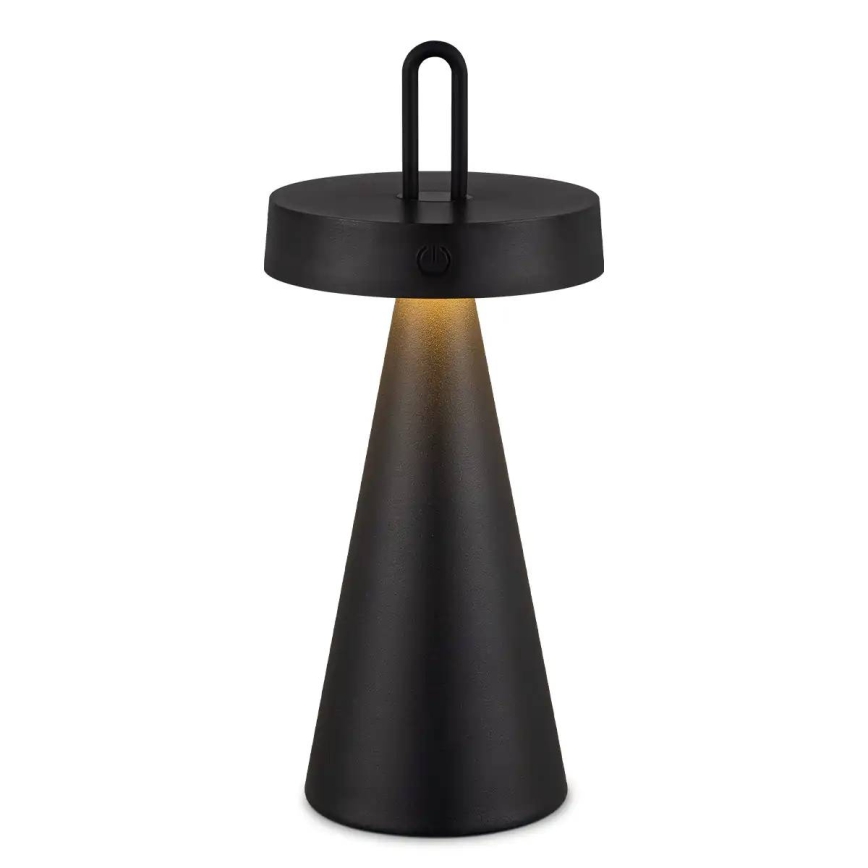 Lampă de masă LED reglabilă, pentru exterior, reîncărcabilă, cu control tactil HALO LED/1,5W/3,7V 3000 mAh IP44 neagră