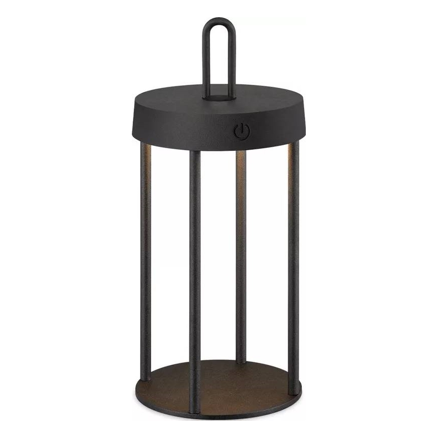 Lampă de masă LED dimmabilă, tactilă, reîncărcabilă, pentru exterior GENTLE LED/1,5W/3,7V 3000 mAh IP44 neagră