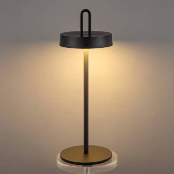 Lampă de masă LED reîncărcabilă, tactilă, cu intensitate luminoasă reglabilă pentru exterior SHINE LED/1,5W/3,7V 3000 mAh IP44 neagră