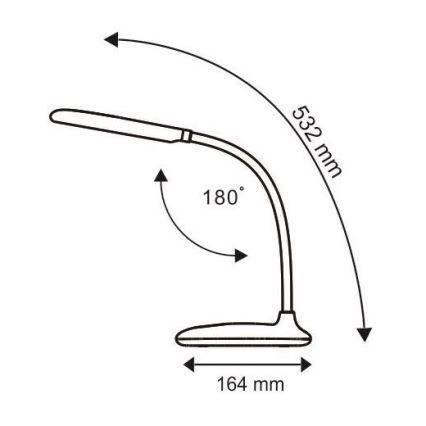 Lampă de masă LED RGB dimabilă tactilă ORION LED/7W/230V