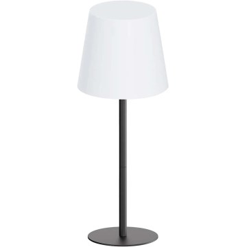 Lampă de masă LED RGBW LUCIA, tactilă, cu reglare a intensității, pentru exterior, LED/2W/5V 1800/2700/6500K 3600 mAh IP44, neagră