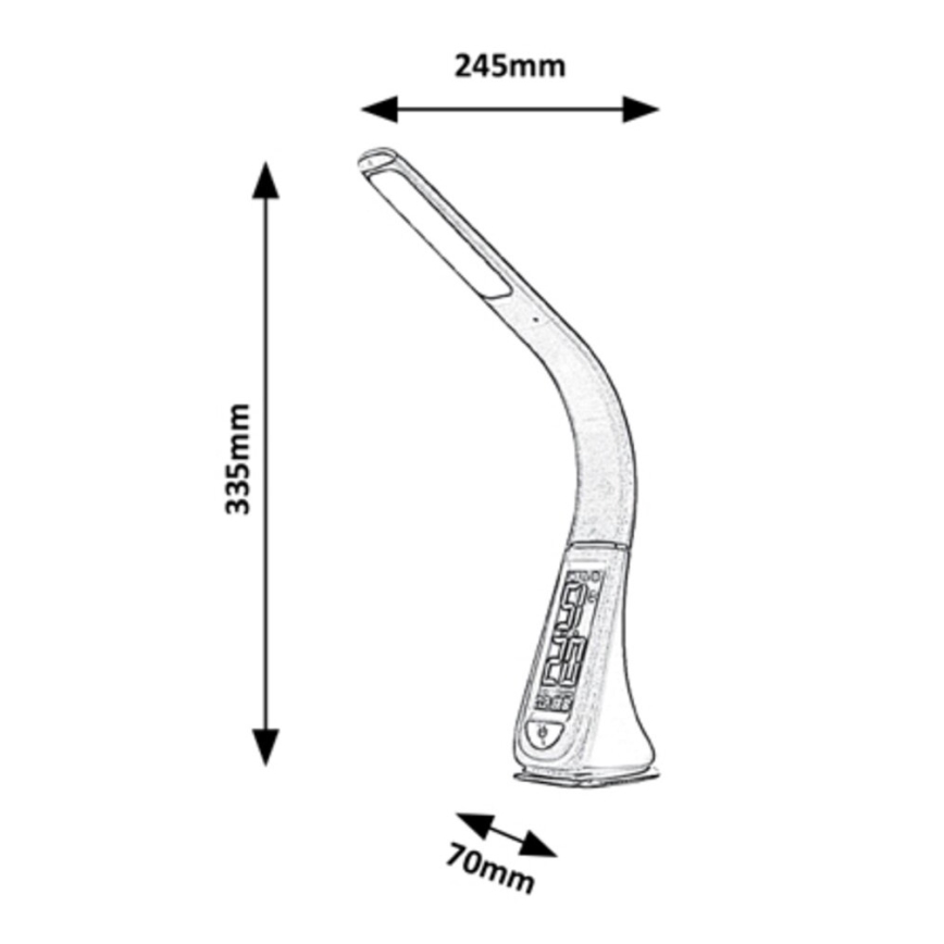 Lampă de masă LED tactilă dimabilă Rabalux LED/5W/230V albă