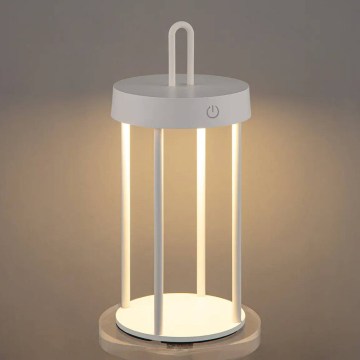 Lampă de masă LED tactilă, dimabilă, reîncărcabilă pentru exterior GENTLE LED/1,5W/3,7V 3000 mAh IP44 albă