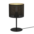 Lampă de masă LOFT SHADE 1xE27/60W/230V d. 18 cm neagră/aurie