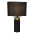 Lampă de masă LUCIANO 1xE27/40W/230V neagră/aurie