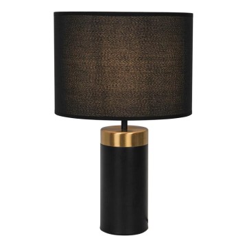 Lampă de masă LUCIANO 1xE27/40W/230V neagră/aurie
