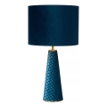 Lampă de masă Lucide 10501/81/37 EXTRAVAGANZA VELVET 1xE27/60W/230V albastru