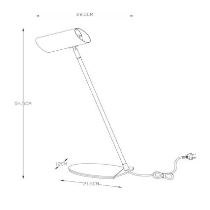 Lampă de masă Lucide 19600/01/31 HESTER 1xGU10/7W/230V alb