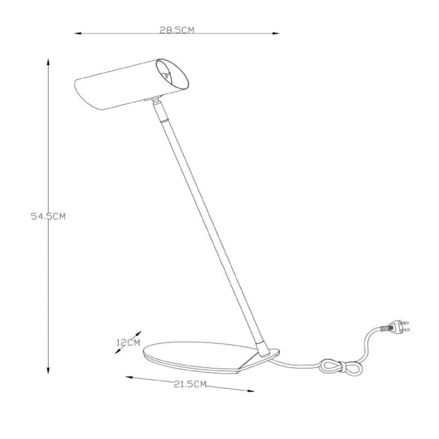 Lampă de masă Lucide 19600/01/31 HESTER 1xGU10/7W/230V alb