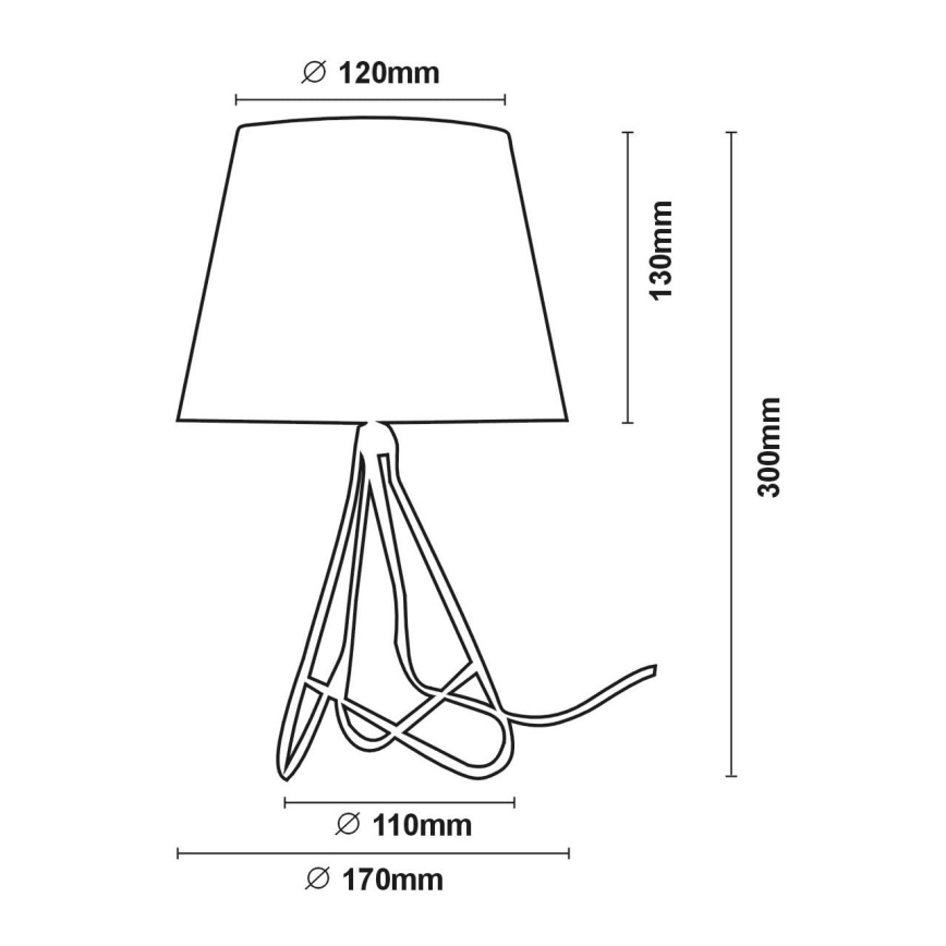 Lampă de masă Lucide 47500/81/17 GITTA 1xE14/40W/230V albă