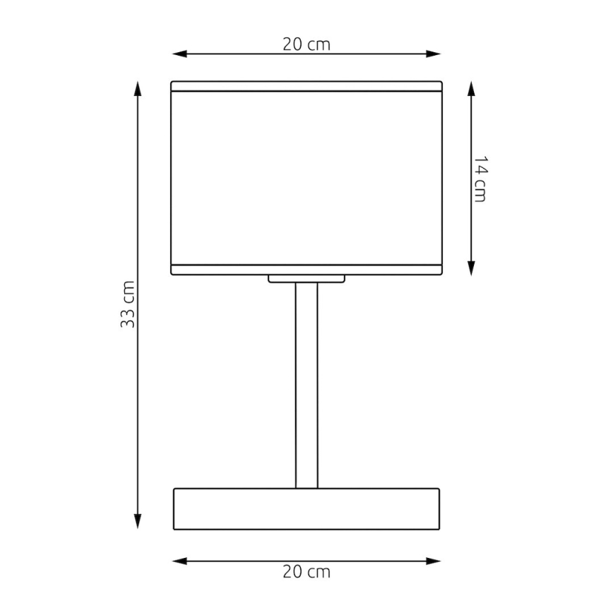 Lampă de masă LUX 1xE27/15W/230V negru/auriu