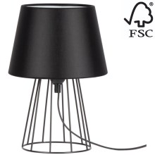 Lampă de masă MANGOO 1xE27/40W/230V negru Spot-Light – certificat FSC