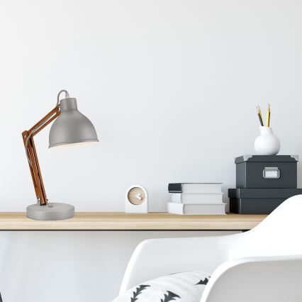 Lampă de masă MARCELLO 1xE27/60W/230V fag