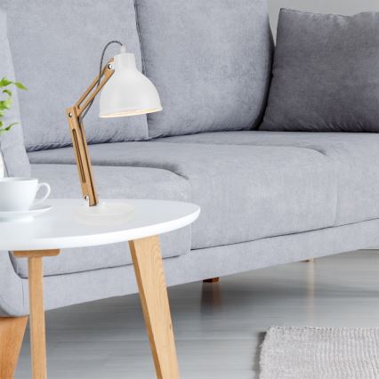 Lampă de masă MARCELLO 1xE27/60W/230V fag