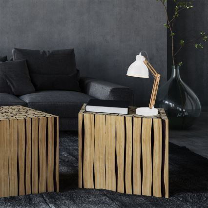 Lampă de masă MARCELLO 1xE27/60W/230V fag