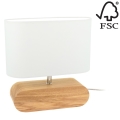 Lampă de masă MARINNA 1xE27/25W/230V stejar – certificat FSC