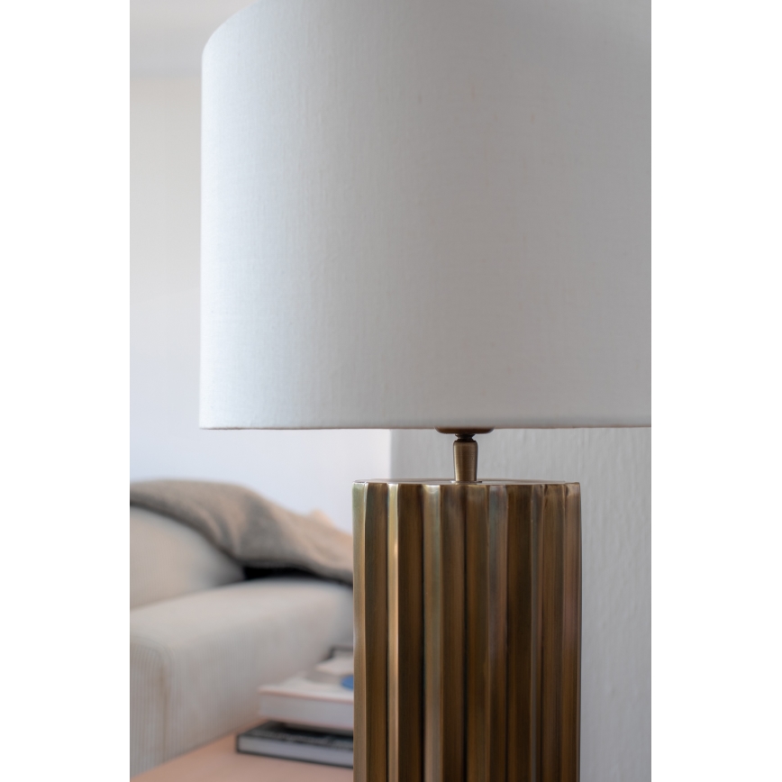 Lampă de masă Markslöjd 108669 HASHIRA 1xE27/40W/230V alb/alamă