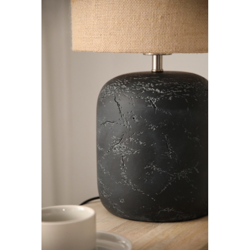 Lampă de masă Markslöjd 108684 MONTAGNA 1xE14/40W/230V 45 cm bej/negru
