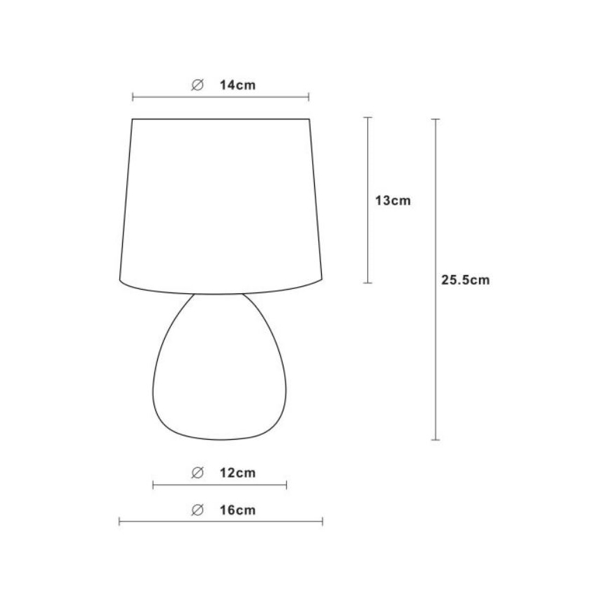 Lampă de masă MARMO 1xE14/40W/230V negru Lucide 47508/81/30