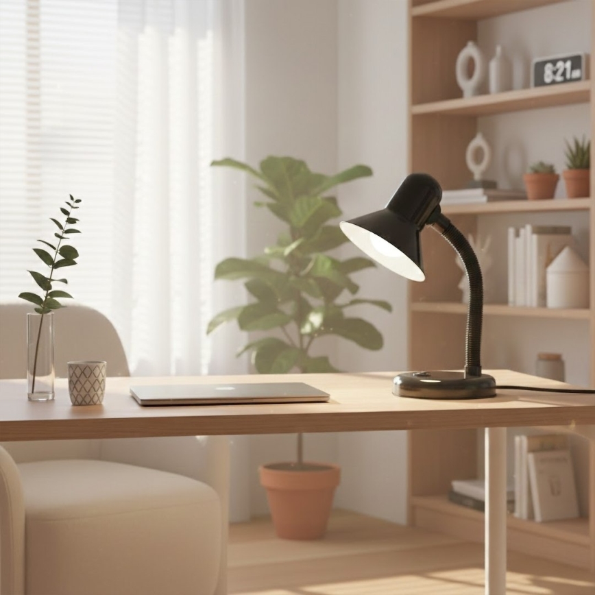 Lampă de masă MENTOR 1xE27/15W/230V, neagră