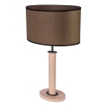 Lampă de masă MERCEDES, 1x E27, 40 W, 230 V, 60 cm, maro/stejar