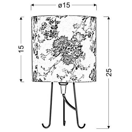 Lampă de masă MICRA 1xE14/40W/230V