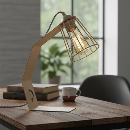 Lampă de masă NANDO 1xE27/15W/230V bej