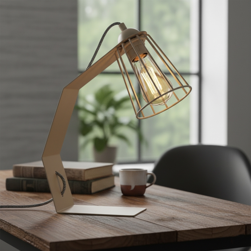 Lampă de masă NANDO 1xE27/15W/230V bej