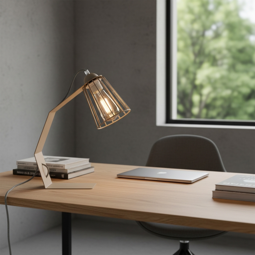 Lampă de masă NANDO 1xE27/15W/230V bej