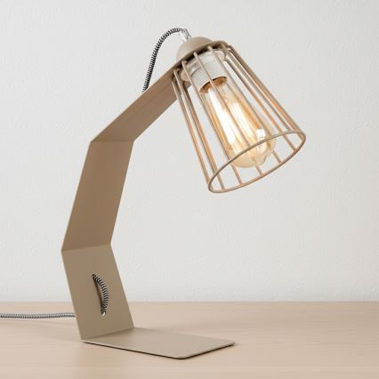 Lampă de masă NANDO 1xE27/15W/230V bej