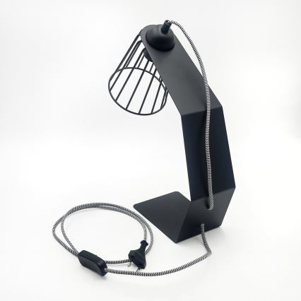Lampă de masă NANDO 1xE27/15W/230V neagră
