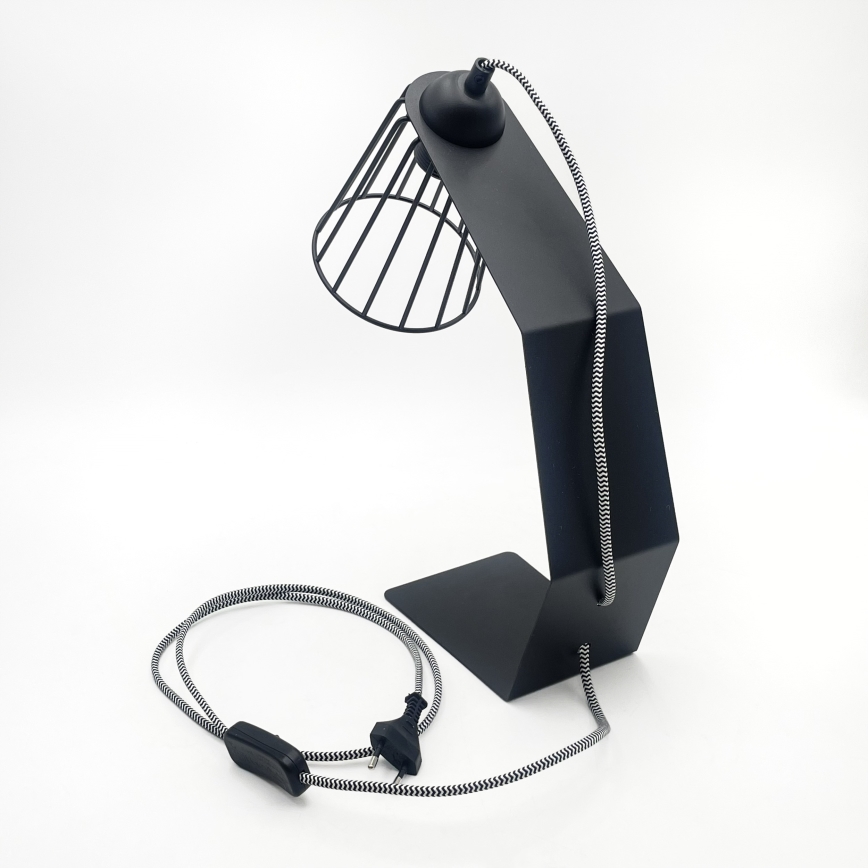 Lampă de masă NANDO 1xE27/15W/230V neagră