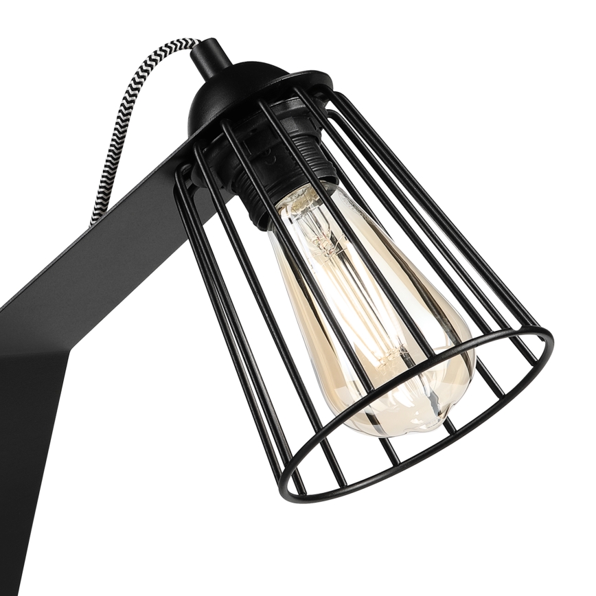 Lampă de masă NANDO 1xE27/15W/230V neagră