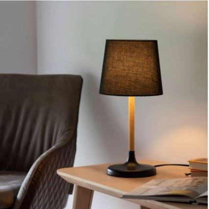 Lampă de masă NIMA 1xE14/40W/230V neagră Leuchten Direkt 14423-18