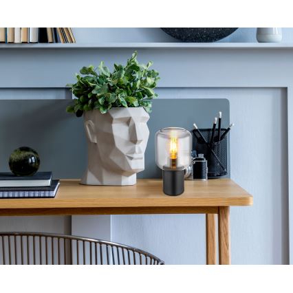 Lampă de masă 1xE27/40W/230V negru Globo