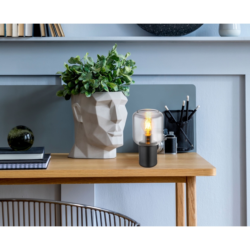 Lampă de masă 1xE27/40W/230V negru Globo