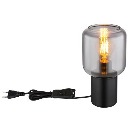 Lampă de masă 1xE27/40W/230V negru Globo