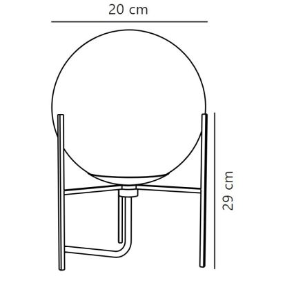Lampă de masă Nordlux ALTON 1xE14/15W/230V