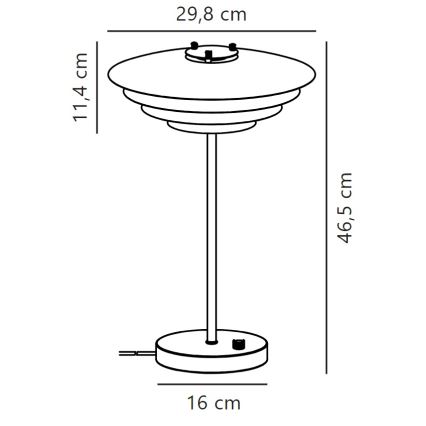 Lampă de masă Nordlux BRETAGNE 1xG9/25W/230V antracit
