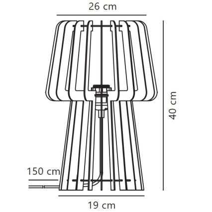 Lampă de masă Nordlux GROA 1xE27/40W/230V