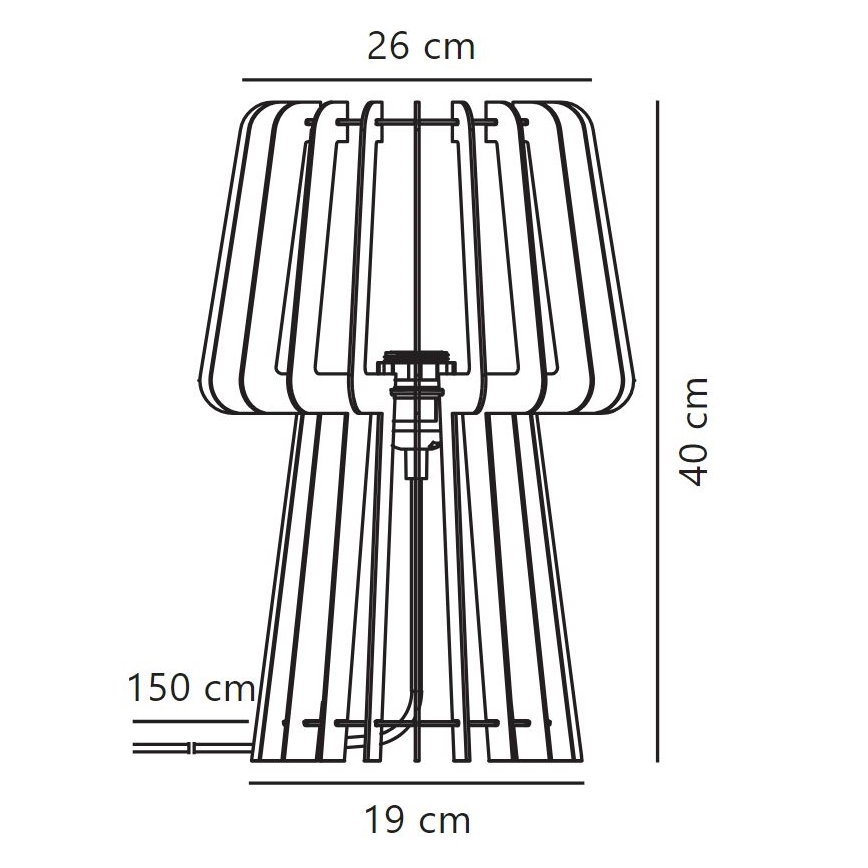 Lampă de masă Nordlux GROA 1xE27/40W/230V