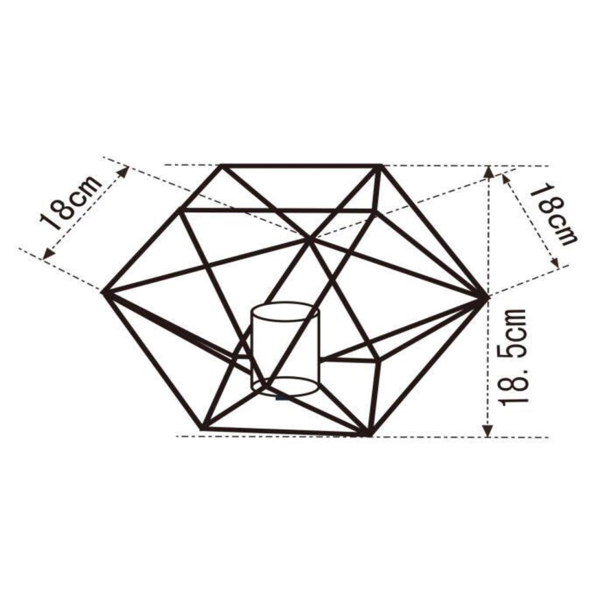 Lampă de masă OCTAGON 1xE27/40W/230V neagră Lucide 80502/01/29